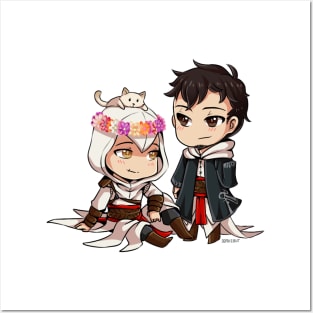 Chibi Altair and Malik Posters and Art